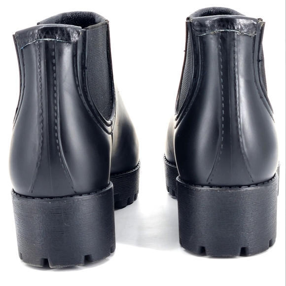 New Jeffrey Campbell Platform Lug Sole Booties Black Ankle Boots Womens Size 6 - Picture 8 of 10